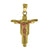 14kt Gold Unisex Two-tone Jesus Religious Ht:25.7mm Pendant Charm