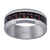 Tungsten Red Carbon Fiber Inlay Polished Beveled Edges Mens Comfort-fit 8mm Size 7 - 14 Wedding Anniversary Band