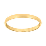 14kt Gold Unisex Dome Polished Regular-fit 2mm-Size 7 Wedding Engagement Anniversary Band Ring