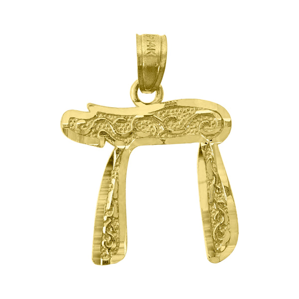 14kt Yellow Gold Womens DC Chi Ht:21.8mm Pendant Charm