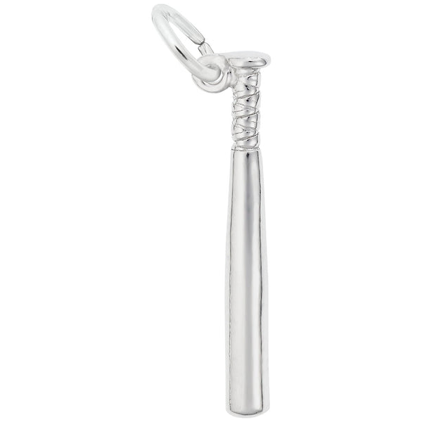 Rembrandt Charms Baseball Bat Charm Pendant Available in Gold or Sterling Silver