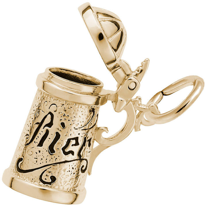 Rembrandt Charms 14K Yellow Gold Beer Stein Charm Pendant