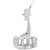 Rembrandt Charms Ski Tram Small Charm Pendant Available in Gold or Sterling Silver