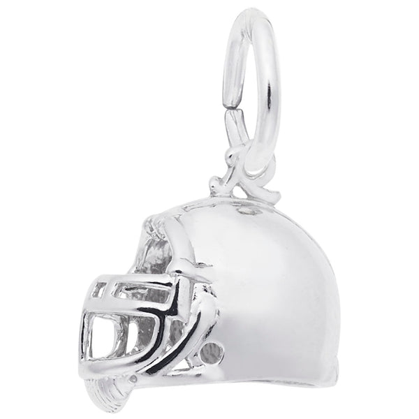 Rembrandt Charms Football Helmet Charm Pendant Available in Gold or Sterling Silver