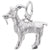 Rembrandt Charms Billy Goat Charm Pendant Available in Gold or Sterling Silver