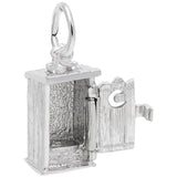 Rembrandt Charms Outhouse Charm Pendant Available in Gold or Sterling Silver