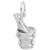 Rembrandt Charms Champagne Bucket Charm Pendant Available in Gold or Sterling Silver