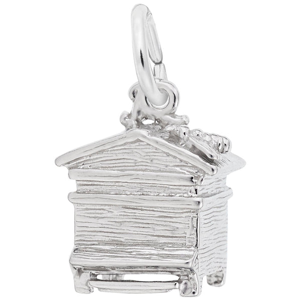 Rembrandt Charms Beehive Charm Pendant Available in Gold or Sterling Silver