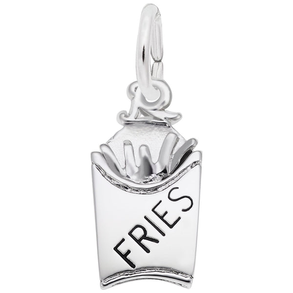Rembrandt Charms Fries Charm Pendant Available in Gold or Sterling Silver