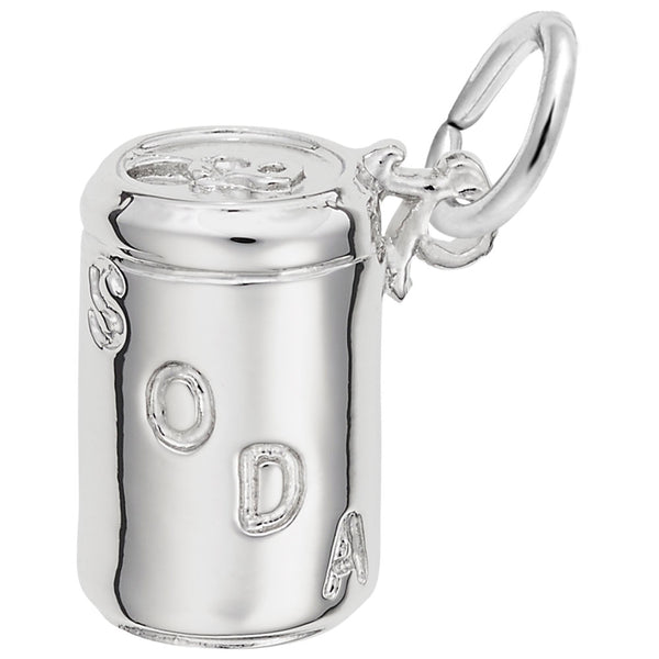 Rembrandt Charms Soda Can Charm Pendant Available in Gold or Sterling Silver