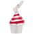 Rembrandt Charms Cupcake - Red Icing Charm Pendant Available in Gold or Sterling Silver