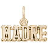Rembrandt Charms Gold Plated Sterling Silver Madre Charm Pendant