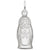 Rembrandt Charms Matryoshka Doll Flat Back Charm Pendant Available in Gold or Sterling Silver