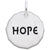 Rembrandt Charms Hope Charm Tag Charm Pendant Available in Gold or Sterling Silver