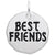 Rembrandt Charms Best Friends Charm Tag Charm Pendant Available in Gold or Sterling Silver