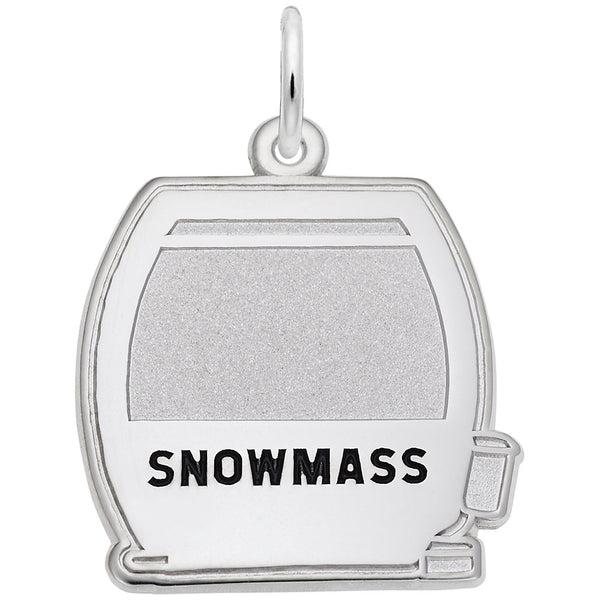 Rembrandt Charms Snowmass Cable Car Charm Pendant Available in Gold or Sterling Silver