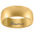 Titanium Yellow Tone Mens Domed Comfort Fit Wedding Band 8mm Sizes 8 - 13