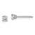 14kt White Gold 0.5ct with Certified VS/SI, D E F, Lab Grown Diamond 4-Prong Stud Earringss