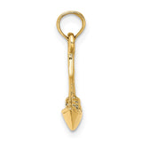 14k Yellow Gold 3D CARGO SHIP with  TUG BOAT Charm Pendant