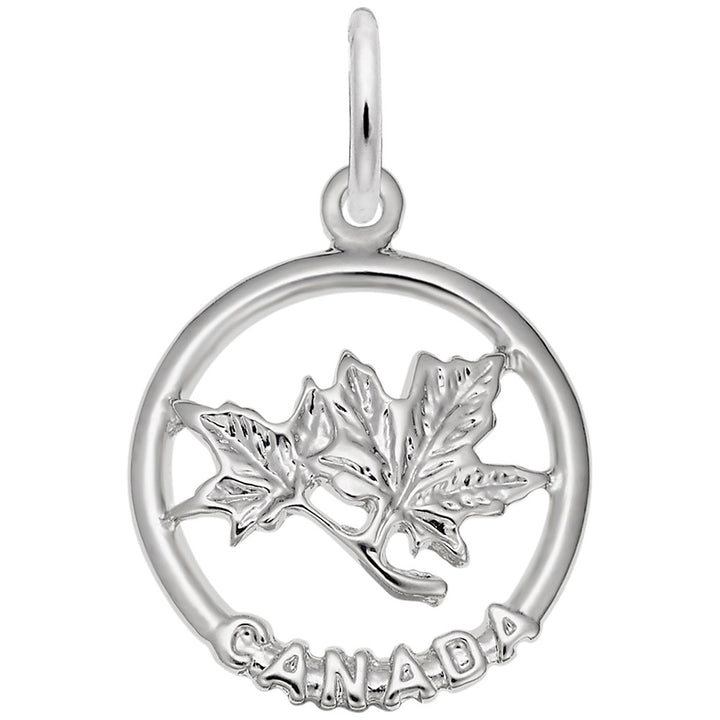Rembrandt Charms Canada 925 Sterling Silver Maple Leaf Charm Pendant