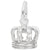 Rembrandt Charms Crown Charm Pendant Available in Gold or Sterling Silver