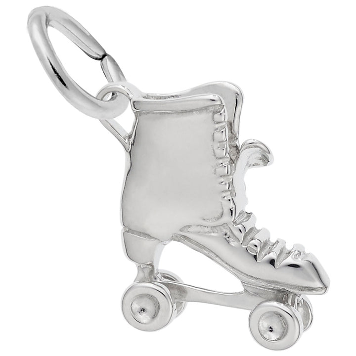 Rembrandt Charms Roller Skate Charm Pendant Available in Gold or Sterling Silver