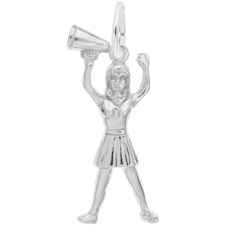 Rembrandt Charms Cheerleader Charm Pendant Available in Gold or Sterling Silver