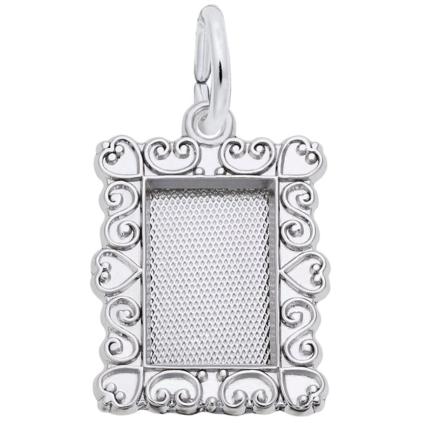 Rembrandt Charms Frame Charm Pendant Available in Gold or Sterling Silver