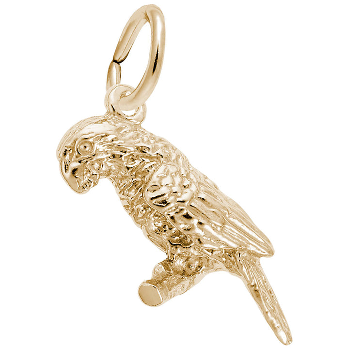 Rembrandt Charms 14K Yellow Gold Parrot Charm Pendant