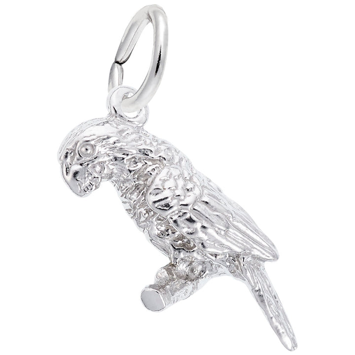Rembrandt Charms Parrot Charm Pendant Available in Gold or Sterling Silver