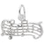 Rembrandt Charms Music Staff Charm Pendant Available in Gold or Sterling Silver