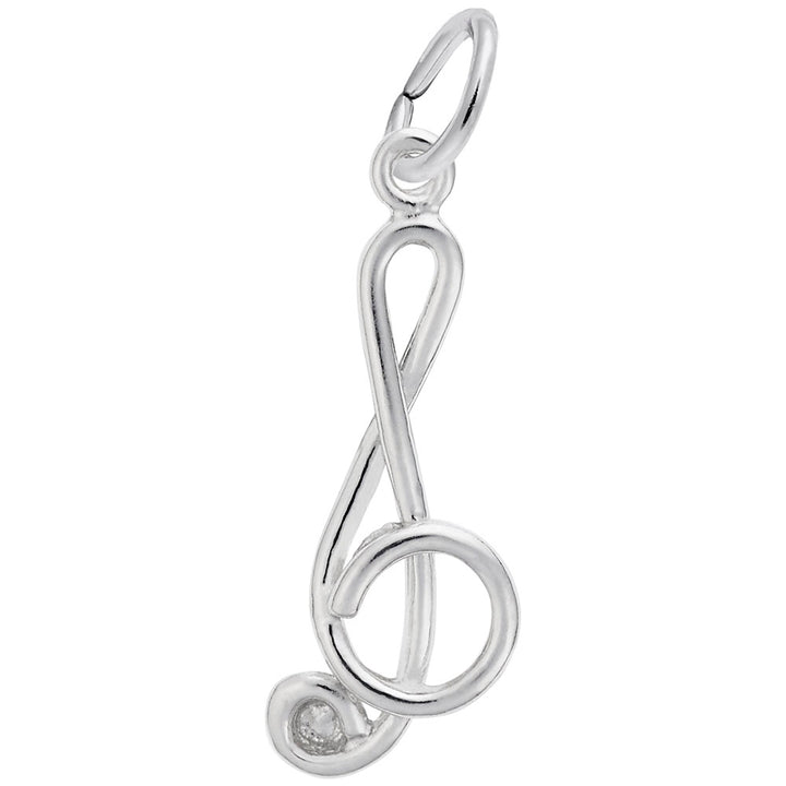 Rembrandt Charms Treble Clef Charm Pendant Available in Gold or Sterling Silver