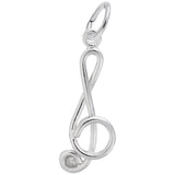 Rembrandt Charms 925 Sterling Silver Treble Clef Charm Pendant