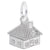 Rembrandt Charms House Charm Pendant Available in Gold or Sterling Silver
