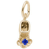 Rembrandt Charms 10K Yellow Gold 09 Babyshoe September Charm Pendant