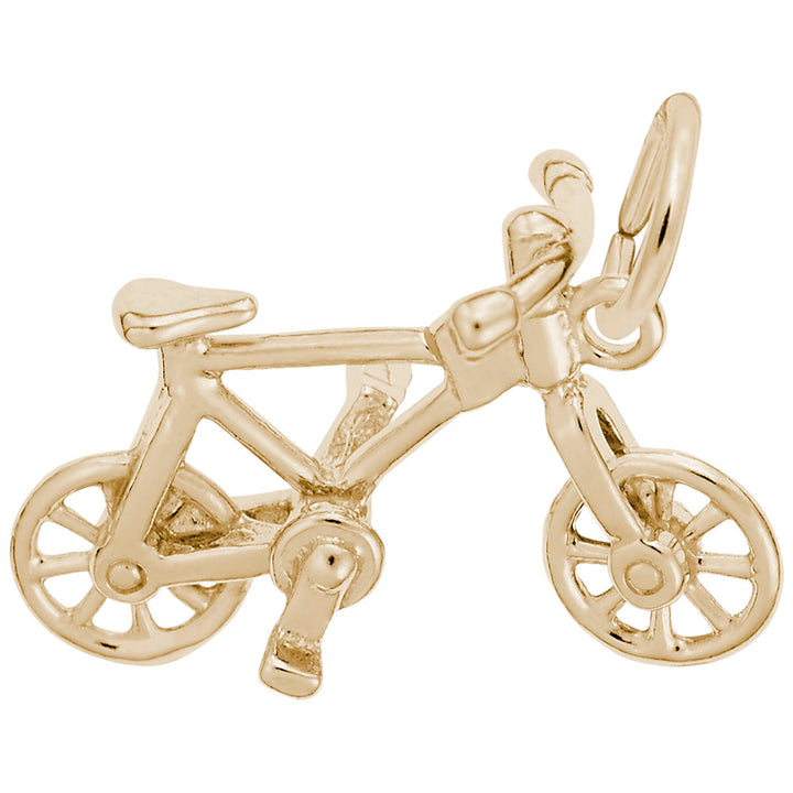 Rembrandt Charms Gold Plated Sterling Silver Bicycle Charm Pendant