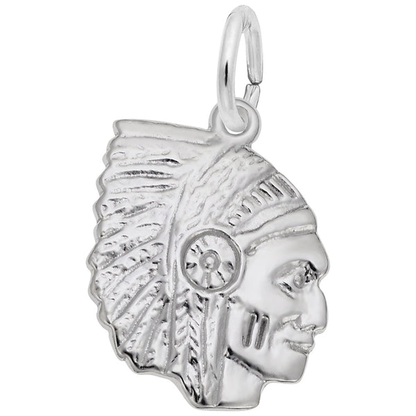 Rembrandt Charms Indian Charm Pendant Available in Gold or Sterling Silver