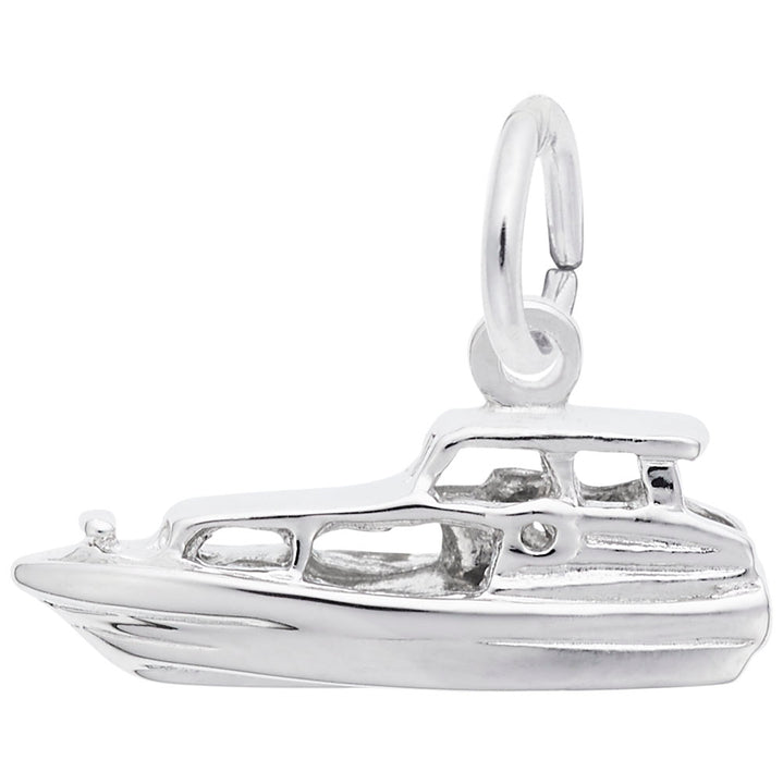 Rembrandt Charms 14K White Gold Boat Charm Pendant