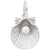Rembrandt Charms Shell With Pearl Charm Pendant Available in Gold or Sterling Silver