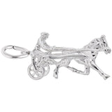 Rembrandt Charms Horse Trotter Charm Pendant Available in Gold or Sterling Silver