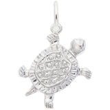 Rembrandt Charms Turtle Charm Pendant Available in Gold or Sterling Silver