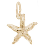 Rembrandt Charms Gold Plated Sterling Silver Starfish Charm Pendant