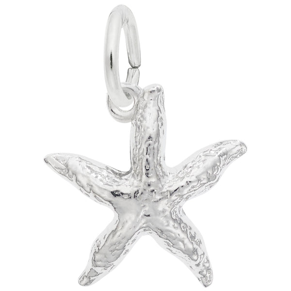 Rembrandt Charms Starfish Charm Pendant Available in Gold or Sterling Silver