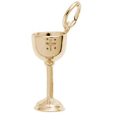 Rembrandt Charms Gold Plated Sterling Silver Chalice Charm Pendant