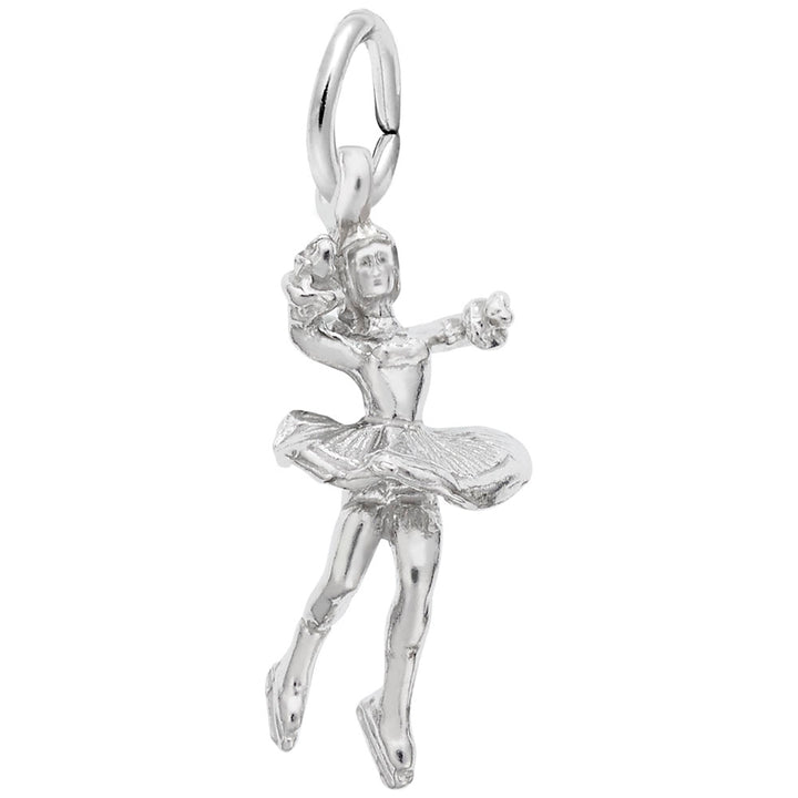 Rembrandt Charms 925 Sterling Silver Ice Skater Charm Pendant