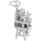 Rembrandt Charms 925 Sterling Silver Highchair Charm Pendant