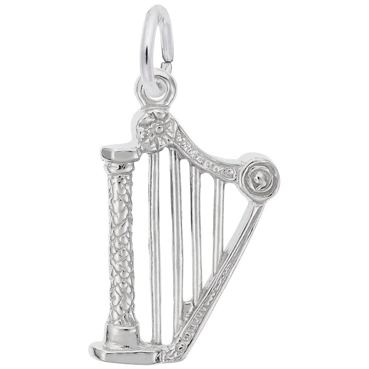 Rembrandt Charms 925 Sterling Silver Harp Charm Pendant
