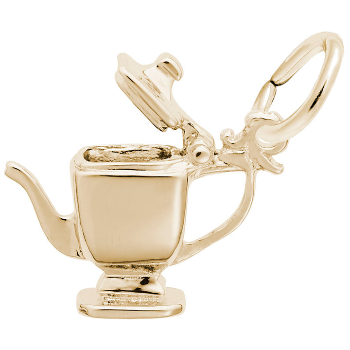 Rembrandt Charms Gold Plated Sterling Silver Teapot Charm Pendant