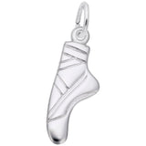 Rembrandt Charms 925 Sterling Silver Ballet Slipper Charm Pendant
