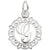 Rembrandt Charms Initial Letter G Charm Pendant Available in Gold or Sterling Silver